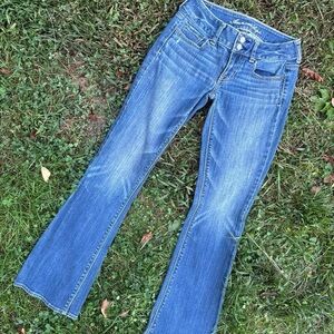 Y2K low rise flare American Eagle Women's Jeans size 2 artist fit stretch